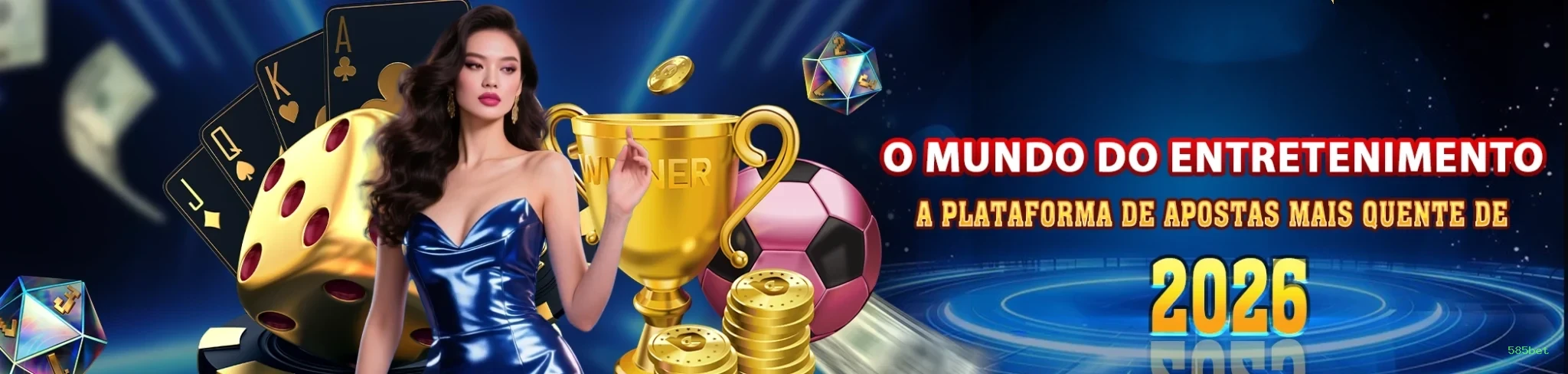Imagem promocional da 585bet mostrando a plataforma e suas vantagens